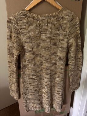 Rue21 Marled Beige and Brown Scoop Neck Sweater